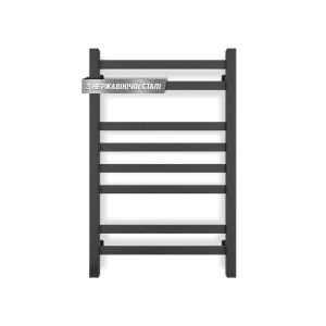  - Водяна рушникосушка Авангард 500х800, чорний муар