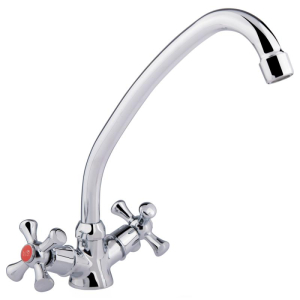 фото - Змішувач для кухні Lidz Lamb 271F двохвентильний LDLAM271FCRM21889 Chrome