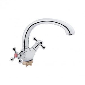 фото - Змішувач для кухні Lidz Lamb 273F двохвентильний LDLAM273FCRM21890 Chrome