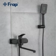 Змішувач для ванни Frap F2262, чорний - фото №2