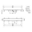 Трап Qtap Dry FB304-900 лінійний з сухим закривом та нержавіючою решіткою 900х73 - фото №2