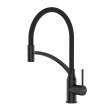 Змішувач для кухні Frap F4552-6 з гнучким виливом, чорний - фото №7