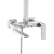 Душова система універсальна Qtap Crow на три споживача (з виливом)  QTCRO111CRM48648 Chrome - фото №3