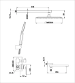 Вбудована система для душу GAPPO G7199-20 з 3-функціями, вилив - перемикач на лійку - фото №9