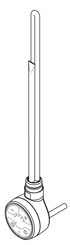 ТЕН для рушникосушарки TERMA MOA 600W з прихованим монтажем, чорний фото №3