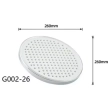 Тропічний душ GAPPO G002-26, Ø260 мм, білий/хром - фото №2