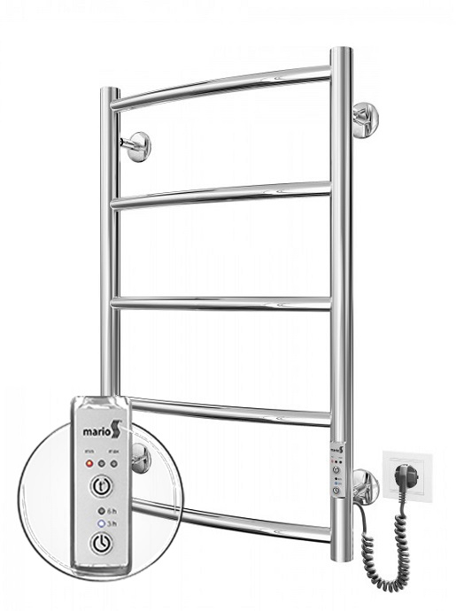 Електрична рушникосушка Класік HP -I 650x430 TR K таймер-регулятор полірована фото