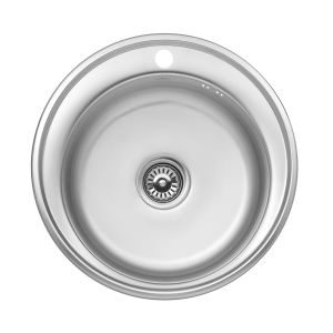 фото - Кухонна мийка Kroner KRP Satin - 510 (0.8 мм)