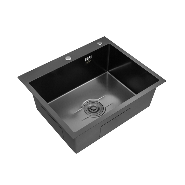 Кухонная мойка Kroner KRP Derby - 6050HM PVD (2,5/0,5 мм) фото №3