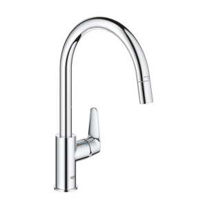 фото - Змішувач для кухні з висувним виливом Grohe StartCurve 30562000
