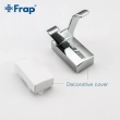 Гачок подвійний для ванної Frap F1805-2 з 2-ма накладками, білий/хром - фото №5