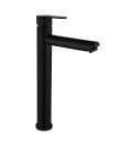 Змішувач для умивальника Frap F10801-62 високий, чорний - фото №6