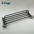 Полиця з тримачем для рушників Frap F30224, нержавіюча сталь, 600 мм, чорний - фото №4