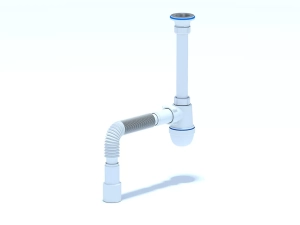  - Сифон для мийки ANI-plast C1015, 1 1/4" x 40 з гнучкою трубою 40 x 40/50