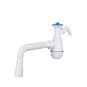  - A2015 сифон АНІ ГРОТ Кухня 1 1/2"*40 нерж.реш., з відп. с/м з г/тр.<br>40х40/50 (лите горл.) {20}