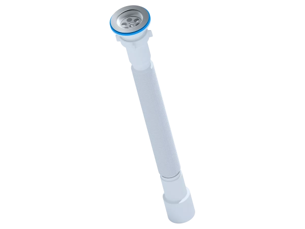 Сифон гофрований подовжений ANI-plast G116, 1 1/2" x 40/50 (571-1401 мм) фото