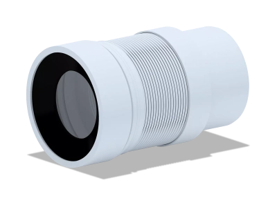 Подовжувач гнучкий для унітазу ANI-plast K821 випуск Ø110 мм (190-370 мм) фото