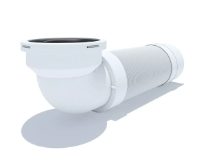  - Подовжувач гнучкий для унітазу ANI-plast K732R випуск Ø110/90° (370-950 мм)