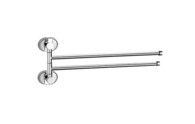 Тримач для рушника Frap F1912 поворотний 2-й, 370 мм, хром фото