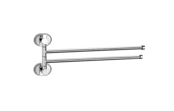 Тримач для рушника Frap F1912 поворотний 2-й, 370 мм, хром фото