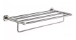 Полиця з тримачем для рушників Frap F30124, нержавіюча сталь, 600 мм - фото №1