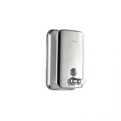 Дозатор для мила настінний Frap F401, хром, 500 мл фото