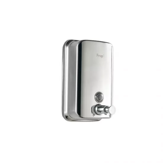 Дозатор для мила настінний Frap F401, хром, 500 мл фото