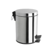 Відро для сміття Frap F701 з педаллю, хром, 3 літри - фото №1