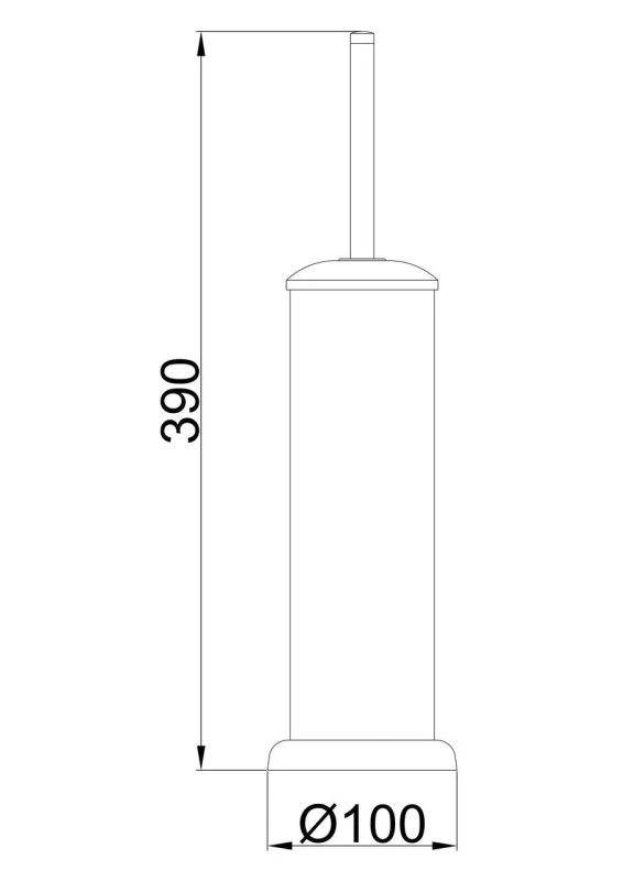 Йоржик туалетний Frap F901 підлоговий, хром фото