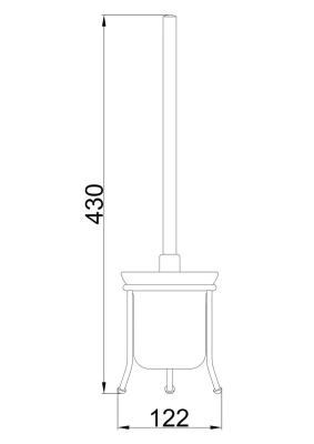 Йорж підлоговий Frap F905, скло/хром фото