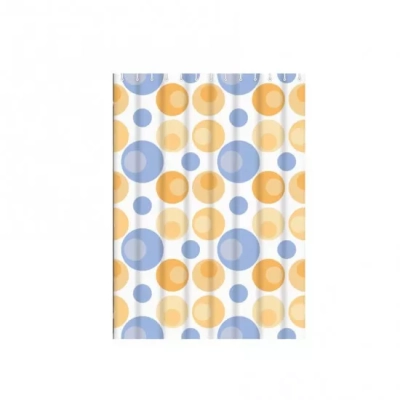 Шторка для ванної і душа Frap F8804, поліетилен, 180 x180 см, жовтий фото