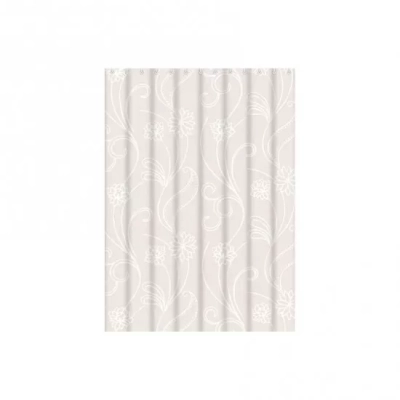 Шторка для ванної і душа Frap F8805, поліетилен, 180 x180 см, білий/серий фото