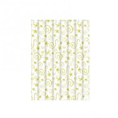 Шторка для ванної і душа Frap F8808, поліетилен, 180 x180 см, жовтий фото