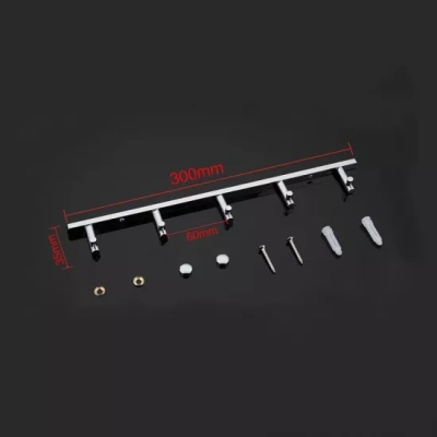 Вішалка GAPPO G202-5 на 5 гачків 300 мм, хром фото