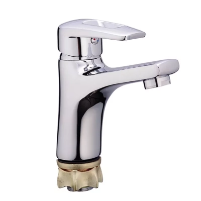 Змішувач для умивальника WEZER UNO1-A446, хром фото