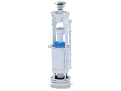 Зливний механізм бачка унітазу ANI-plast WC7030M кнопка метал, хром фото