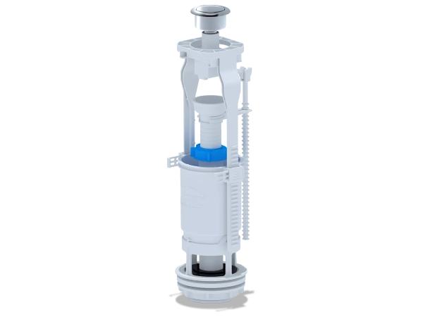 Зливний механізм бачка унітазу ANI-plast WC7030M кнопка метал, хром фото