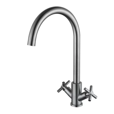 Змішувач для кухні WEZER VAL4A-10, нержавіюча сталь фото