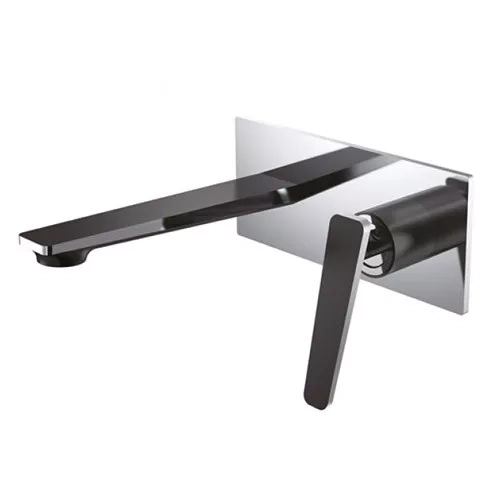 Змішувач для умивальника Frap F1057-22, чорний/хром фото