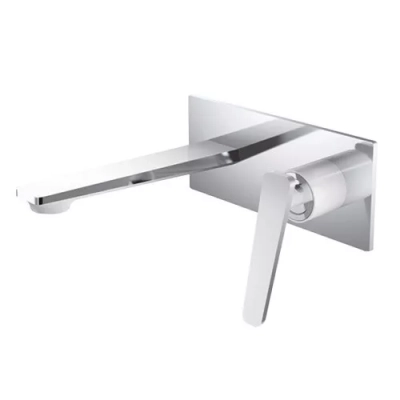 Змішувач для умивальника Frap F1058-22, білий/хром фото