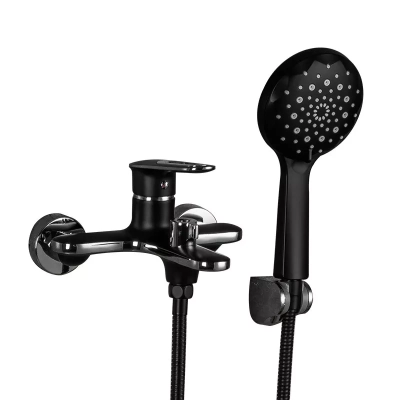 Змішувач для ванни Frap F3249-6, чорний/хром фото