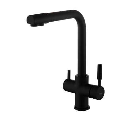 Змішувач для кухні Frap F4352-6 на дві води, чорний фото