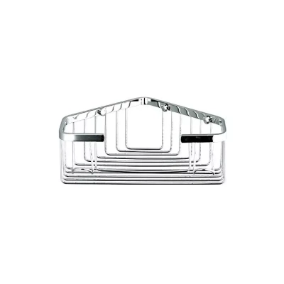 Полиця кутова Frap F351, 240х80 мм, нержавіюча сталь, хром фото