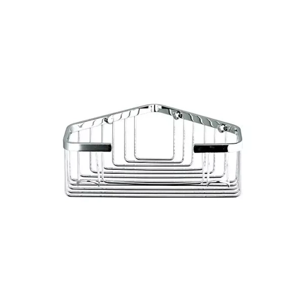 Полиця кутова Frap F351, 240х80 мм, нержавіюча сталь, хром фото