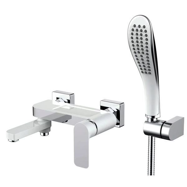 Змішувач для ванни GAPPO G3248, білий/хром фото