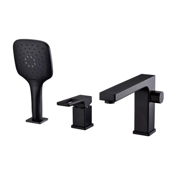 Змішувач для ванни на борт GAPPO G1117-6, чорний фото