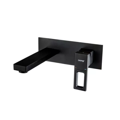 Змішувач для умивальника GAPPO G1017-16, чорний фото