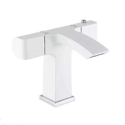 Змішувач для умивальника GAPPO G1007-50, білий/хром фото