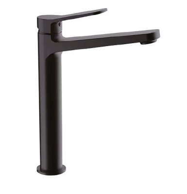 Змішувач для умивальника Frap F1062-2 високий, чорний фото