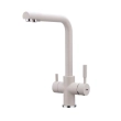 Змішувач для кухні Frap F4352-24 на дві води, білий - фото №1